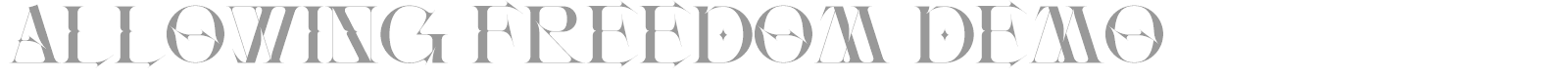 Allowing Freedom font preview